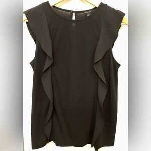 Ann Taylor Black Sleeveless XS Top